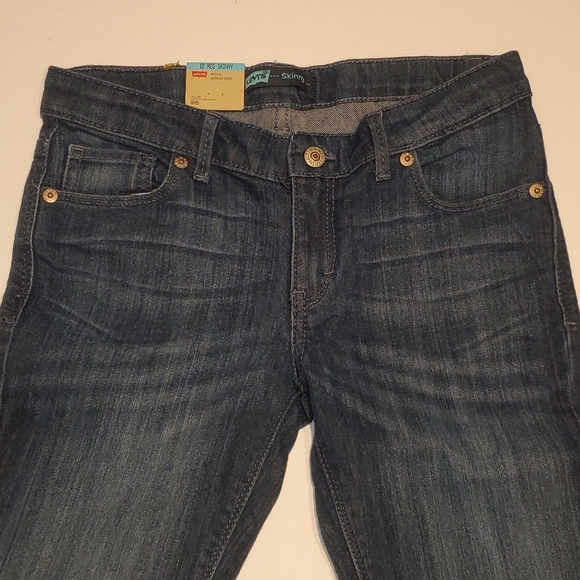 🆕️Girls Levi's skinny jeans 12R Adj Stretch NWT - Picture 6 of 8